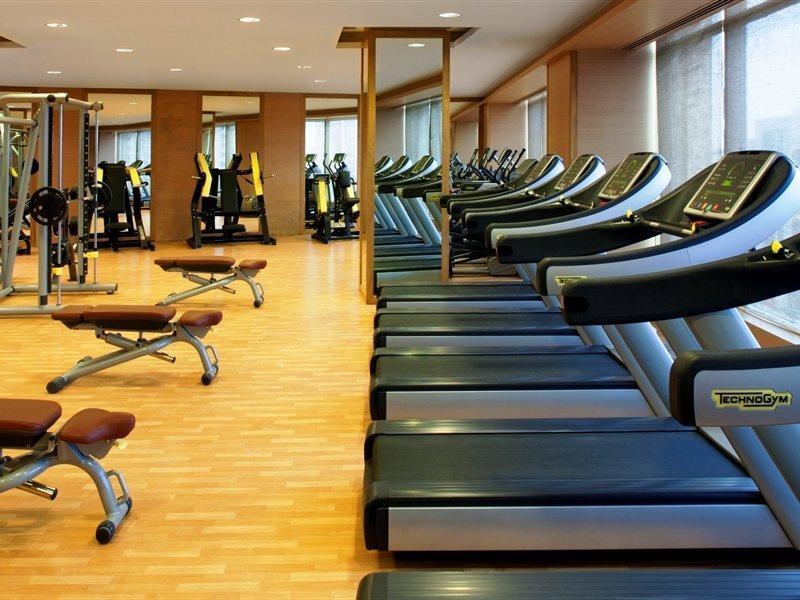 Radisson Blu Hotel New Delhi Dwarka Delhi (National Capital Territory of India) Exterior foto The gym at the hotel